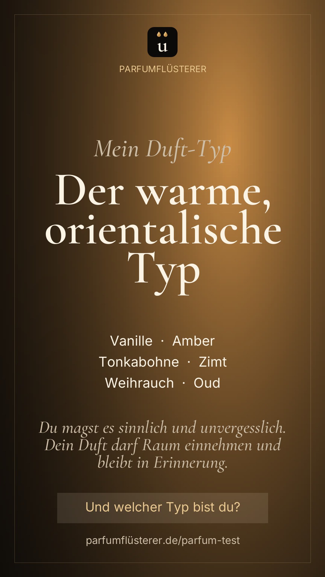 Story-Bild: Der warme, orientalische Typ